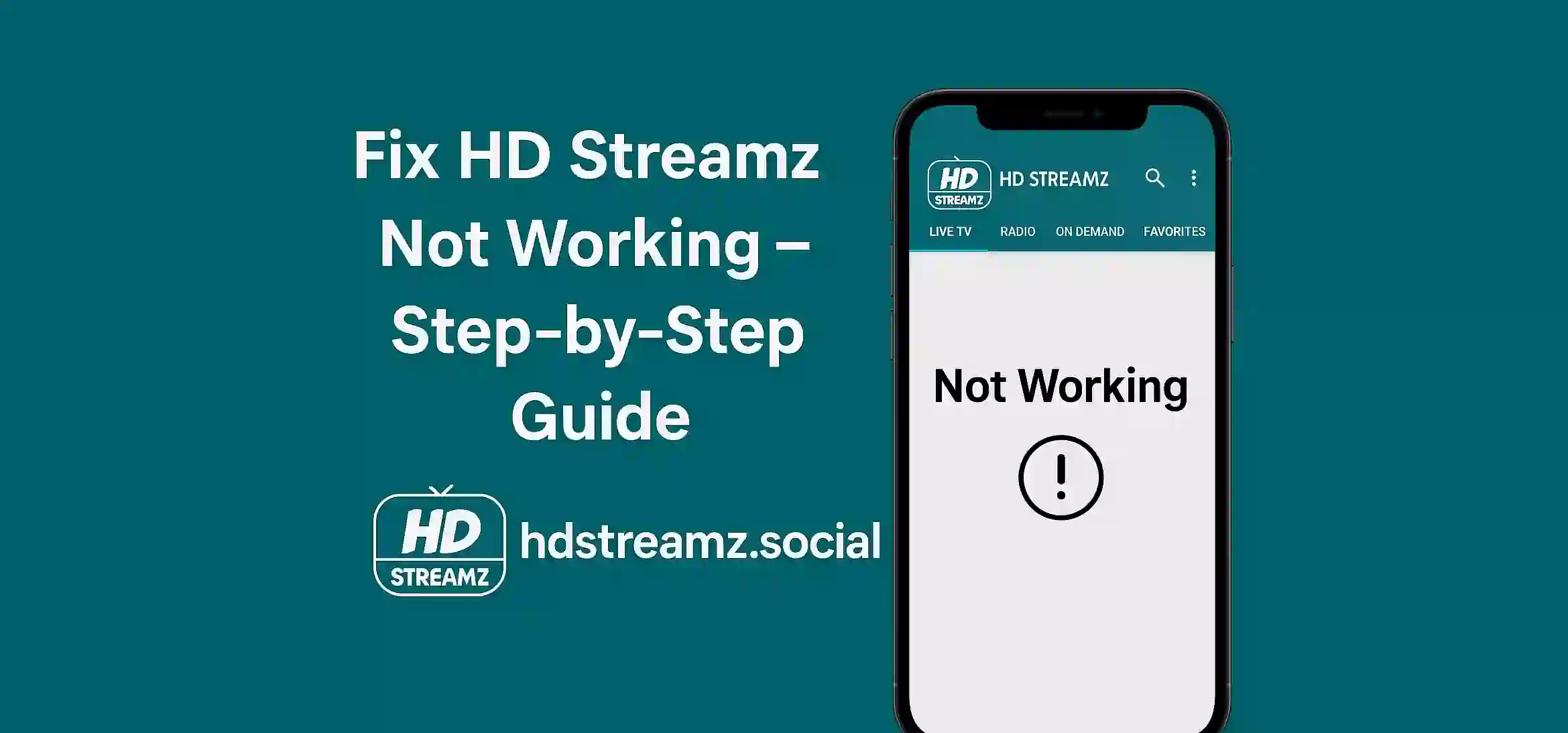 Fix HD Streamz Not Working – Step-by-Step Guide